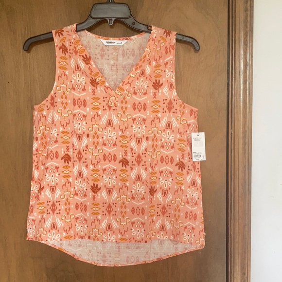 Sonoma Tops - Sonoma print sleeveless top size S